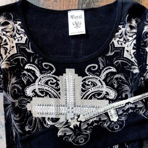 VOCAL brand- long sleeve with bling